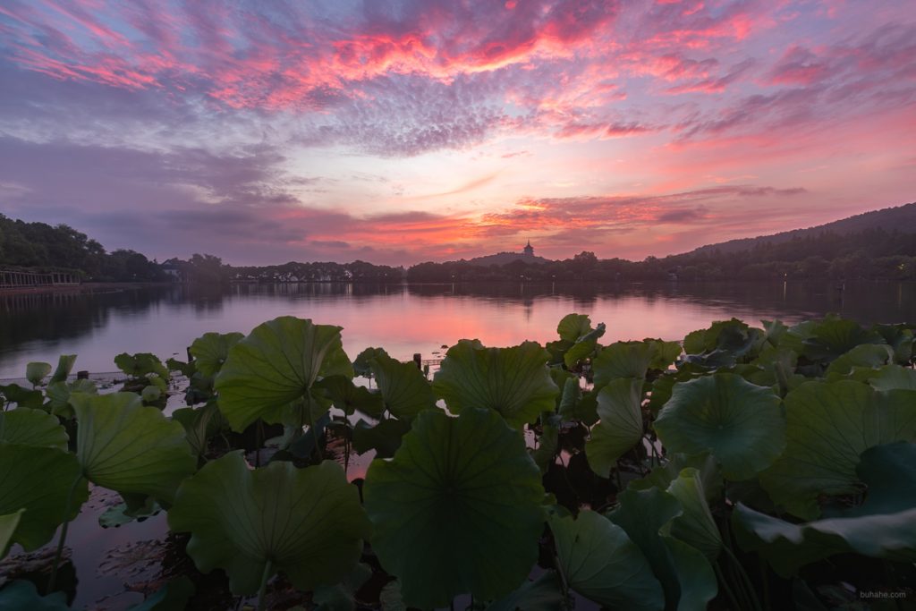 Sunrise on lake